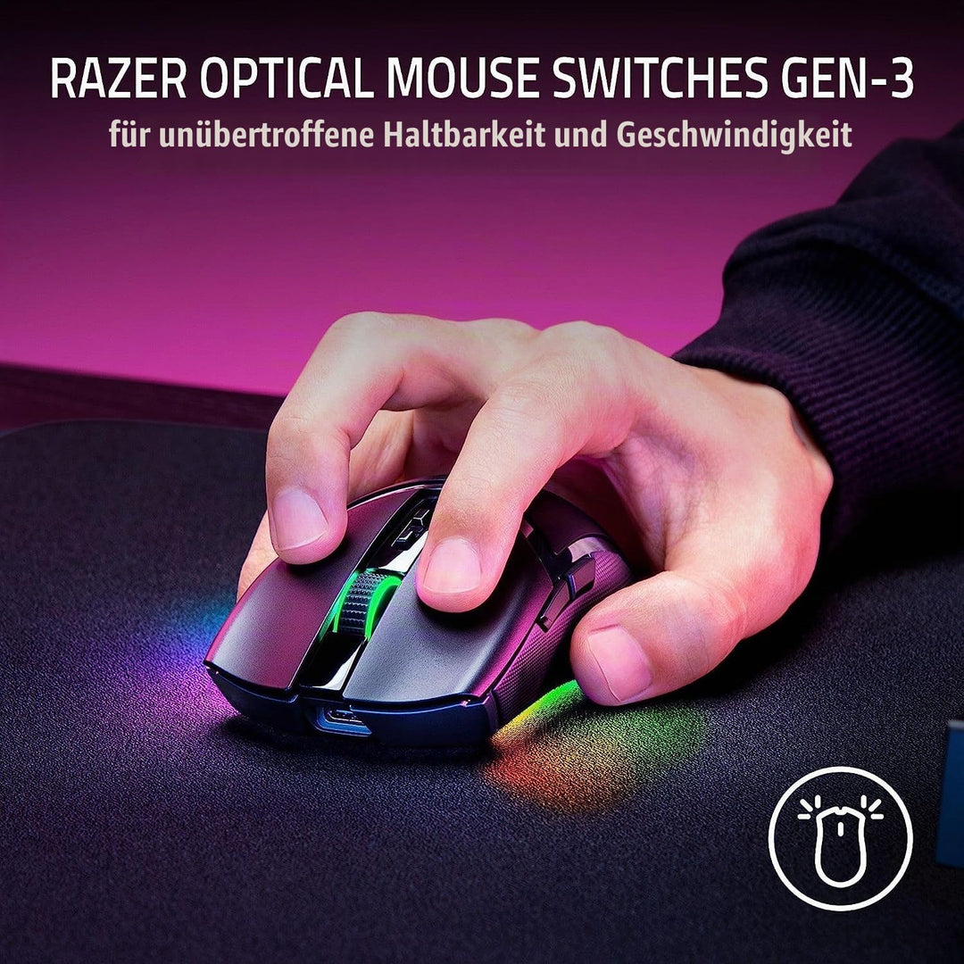 Razer Cobra Pro - Individuell anpassbare kabellose Gaming-Maus RGB Schwarz + Mouse Dock Pro &amp; Chargi