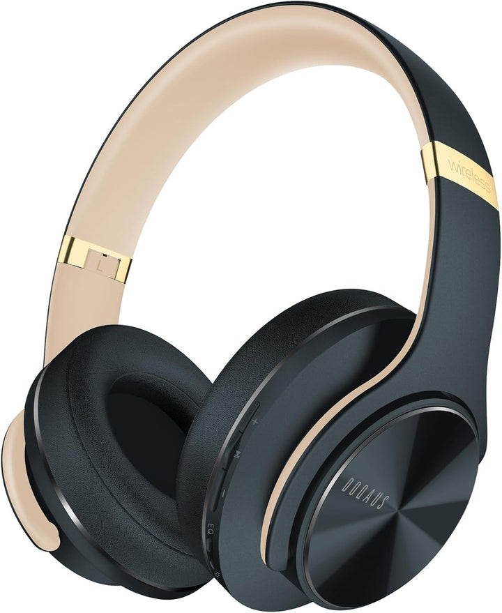 DOQAUS Bluetooth Kopfhörer Over Ear, [Bis zu 52 Std] Kabellose Kopfhörer mit 3 EQ-Modi, HiFi Stereo