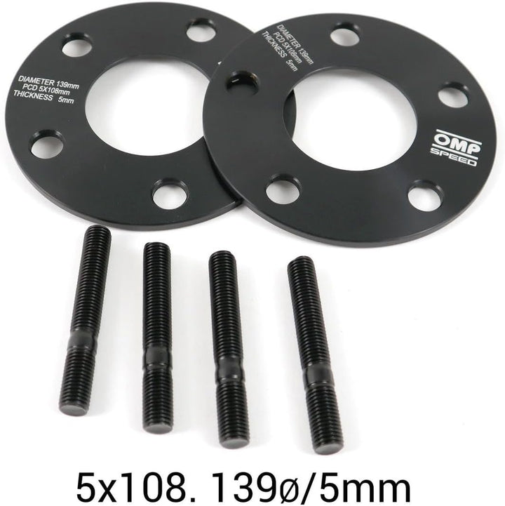 OMP SPEED Set Abstandhalter OMP 5Mm 5X108 63.4 M12X1.5 5x108 63.4 5mm, 5x108 63.4 5mm