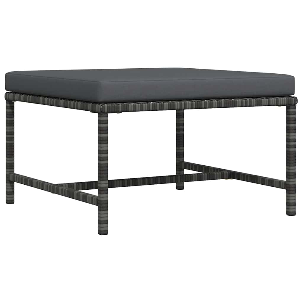 vidaXL Modular Fusshocker mit Kissen Sitzhocker Fussstütze Fussbank Gartenhocker Beistelltisch Couch