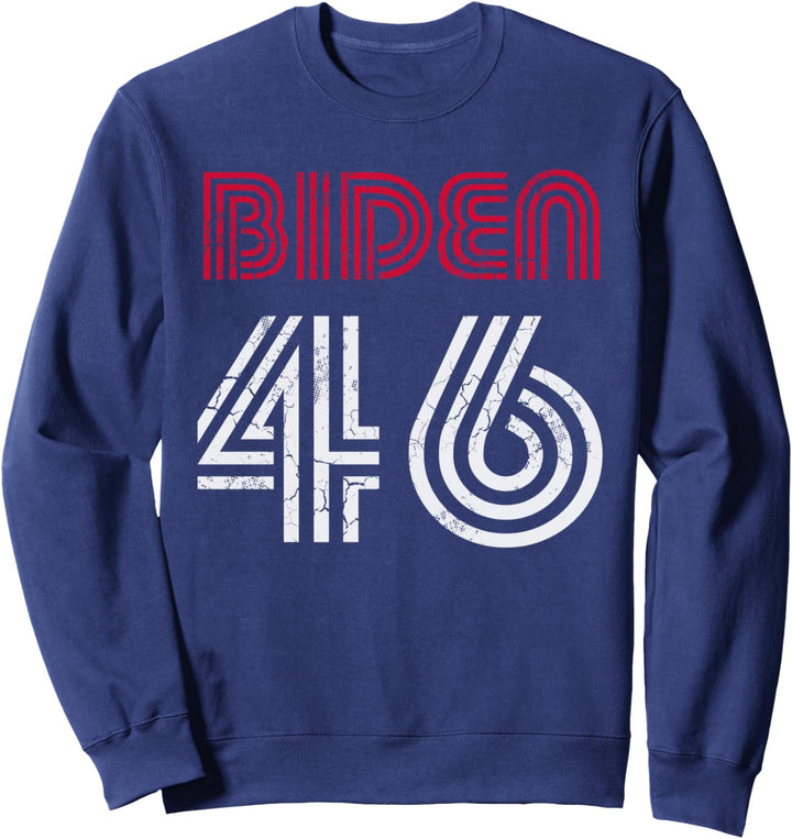 Joe Biden 46 46th President USA America Retro Style Sweatshirt