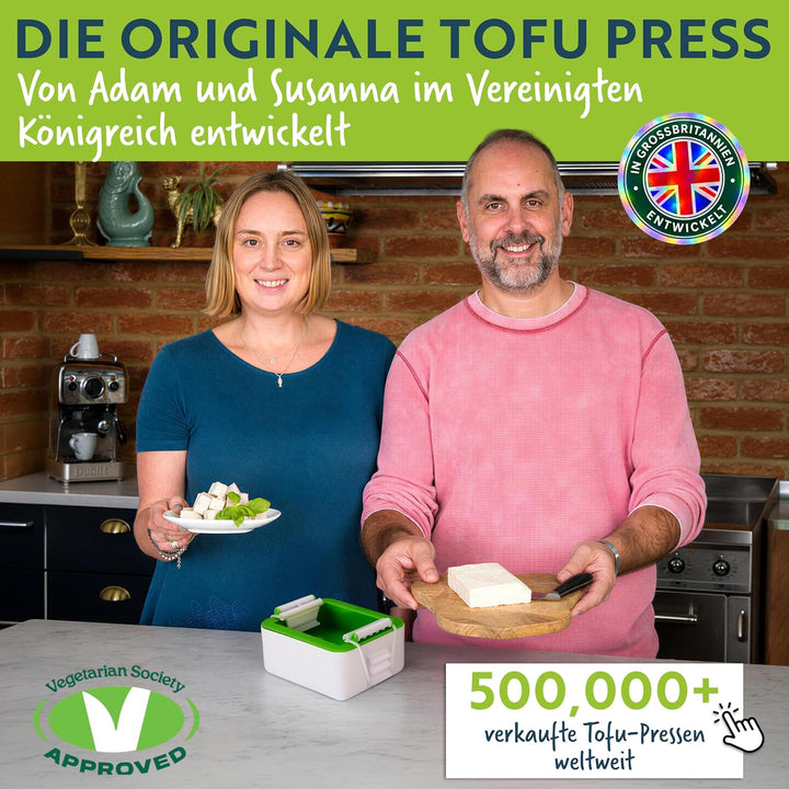 Tofu Press – Das Original, BPA-frei, spülmaschinenfest – Für festeren, schmackhafteren Tofu – Einfac