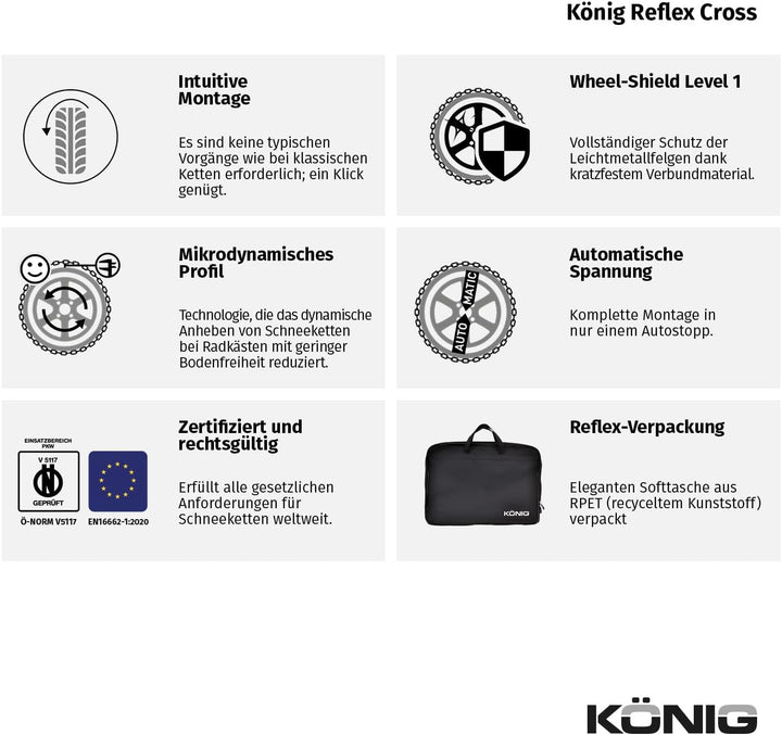 KÖNIG Reflex Cross 246 - Schneeketten, 246