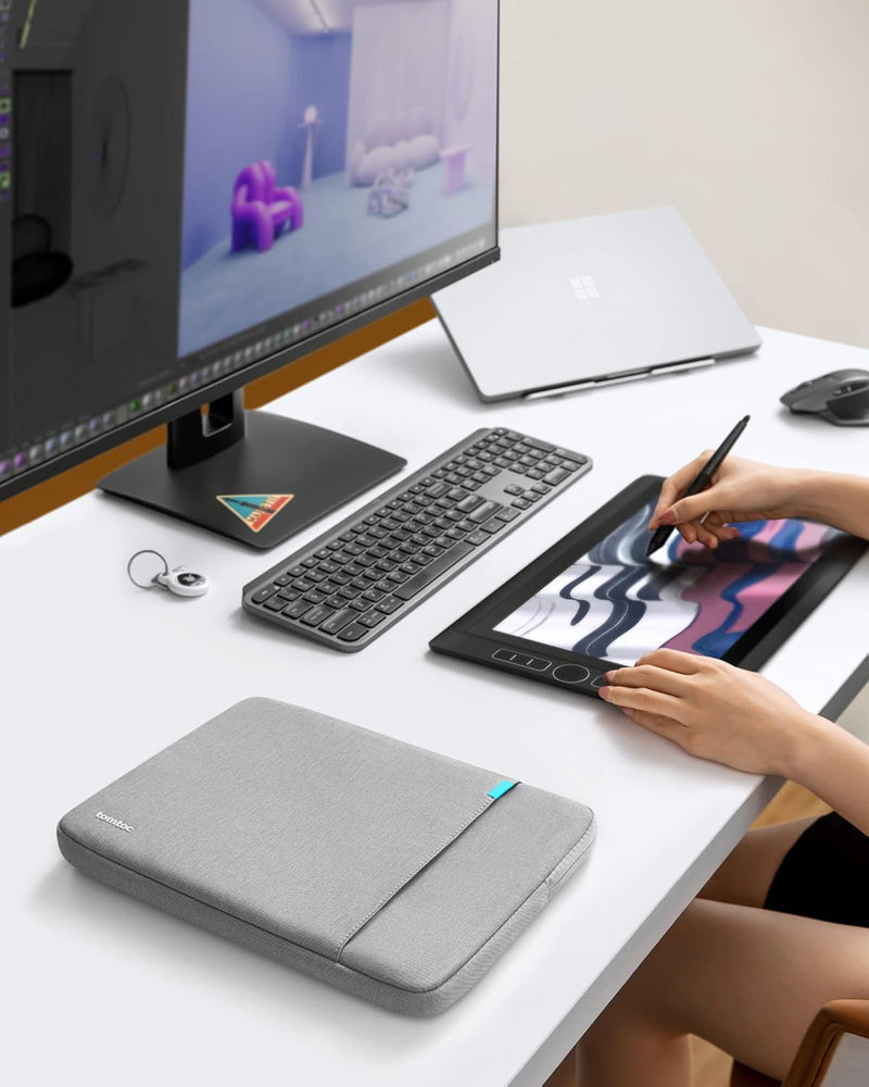 tomtoc 360° Tasche Hülle für 15,6 Zoll Acer Aspire 5/Nitro 5, 15.6 Lenovo IdeaPad, HP Pavilion/Envy,