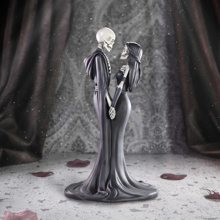 Nemesis Now Eternal Vow 24 cm, Kunstharz, Gothic-Hochzeitsgeschenk, Skelett-Gelübde-Figur, gegossen