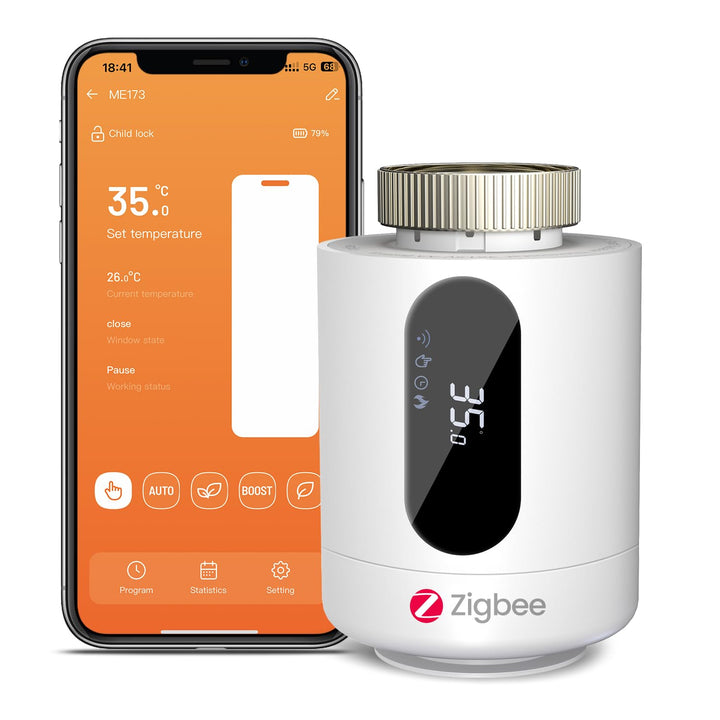 Smartes Heizkörperthermostat Digitaler Thermostat Heizung mit App-Steuerung kompatibel mit Alexa Goo