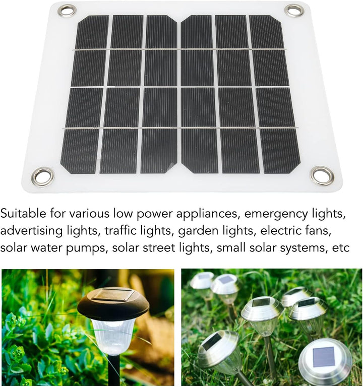 5V 20W Monokristallines Solarpanel, Wasserdichtes Tragbares Solarpanel, USB-Solarpanel-Lademodul für