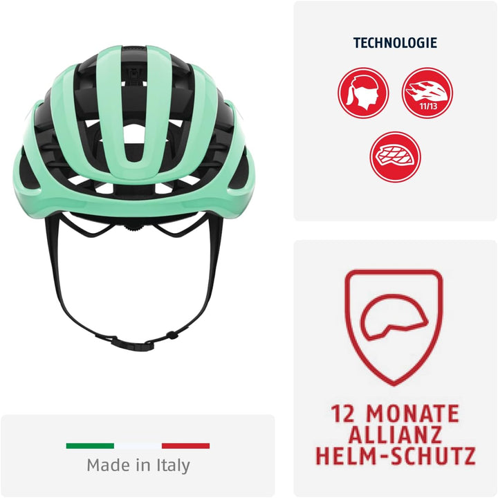 ABUS Rennradhelm AirBreaker - High-End Fahrradhelm für den professionellen Radsport - für Jugendlich