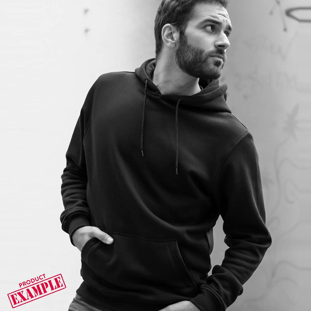 OwnDesigner Jabadabadu Hoodie Herren Sweater mit Aufdruck Zip Pullover Male (Cape 447 XL Schwarz)
