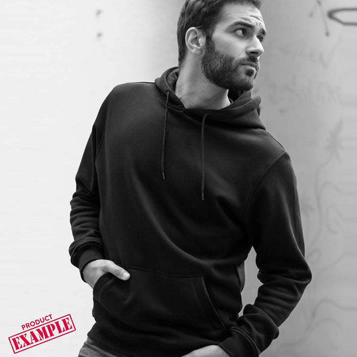 OwnDesigner Ähm nö Herren warm haltender Hoodie mit Kapuze modern geschnitten (Cape 464 3XL Weiss)