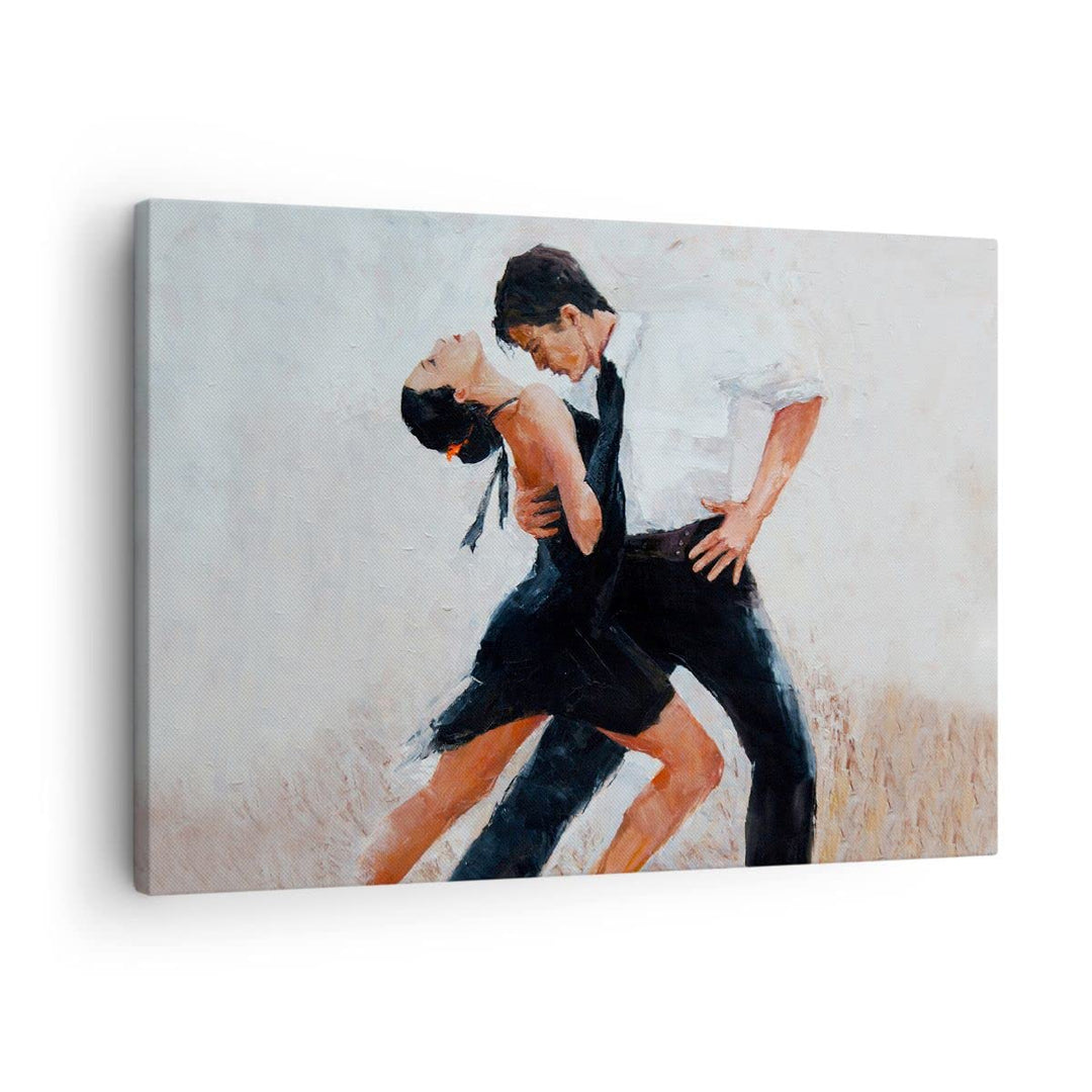 ARTTOR Bilder auf Leinwand tanzen sie Leinwandbild mit Rahmen 70x50cm Wandbilder Dekoration Wohnzimm