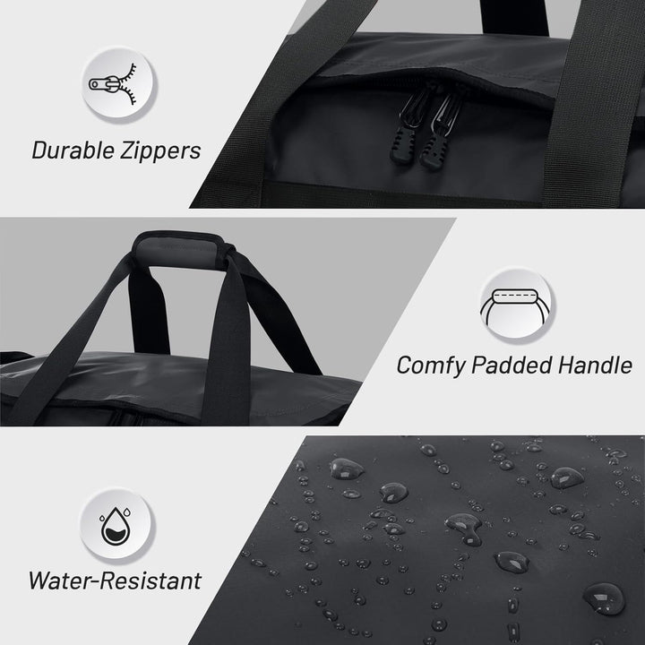 MIER Sporttasche gross Reisetasche mit Schuhfach 60L Sportrucksack Duffle Bag Fitness Trainingstasch
