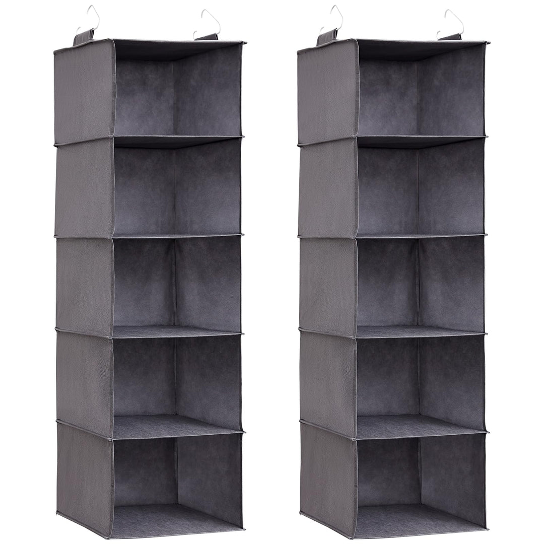 Lifewit 2 Stück Hängeregal, Schrank Organizer, Hängesystem Kleiderschrank, Hängeaufbewahrung aus Sto