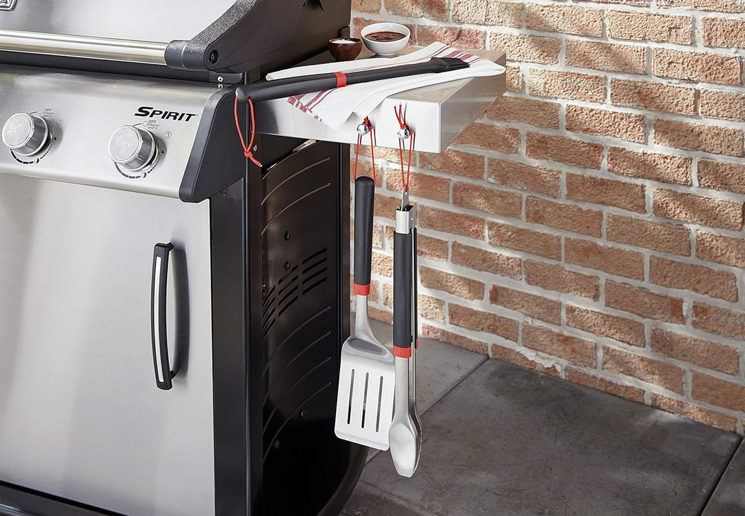 Weber Grillset/Zweiteilig, besteht aus Grillzange & Wender, komfortabler Griff, spühlmaschinenfest (