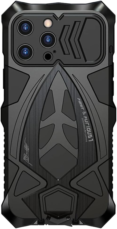 CeeEee kompatibel mit iPhone 13 Pro Max 2021 Outdoor Schutzhülle Cover Integrierte Stossfeste Metall