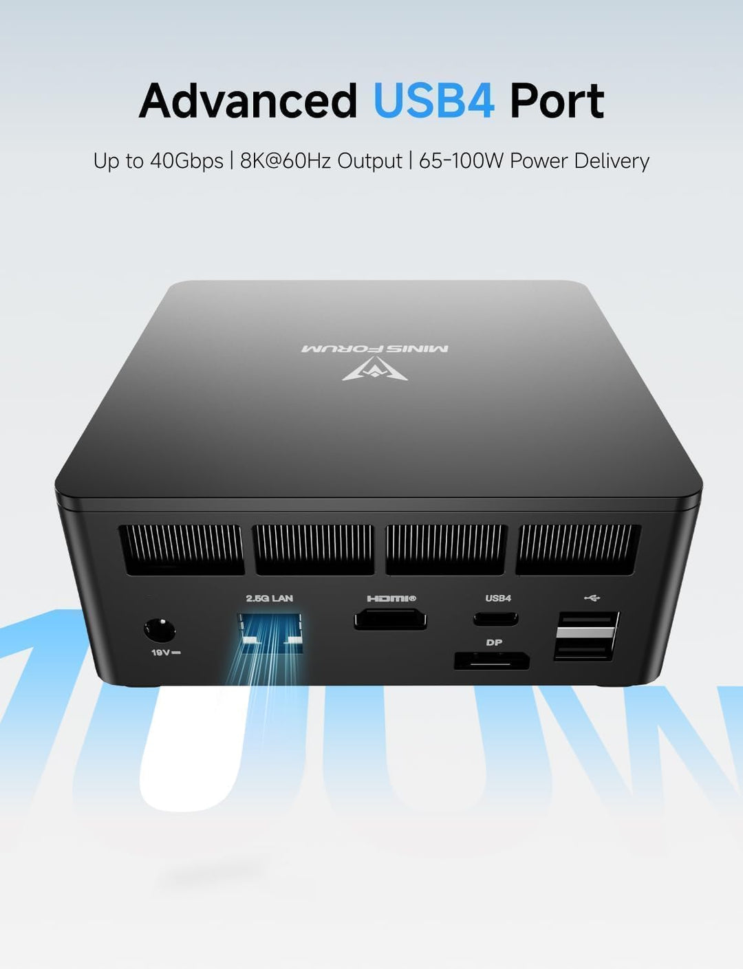 MINIS FORUM Mini PC UM760 Slim, AMD Ryzen 5 7640HS, 6 Kerne/12 Threads bis zu 5,0 GHz, 16GB DDR5 RAM