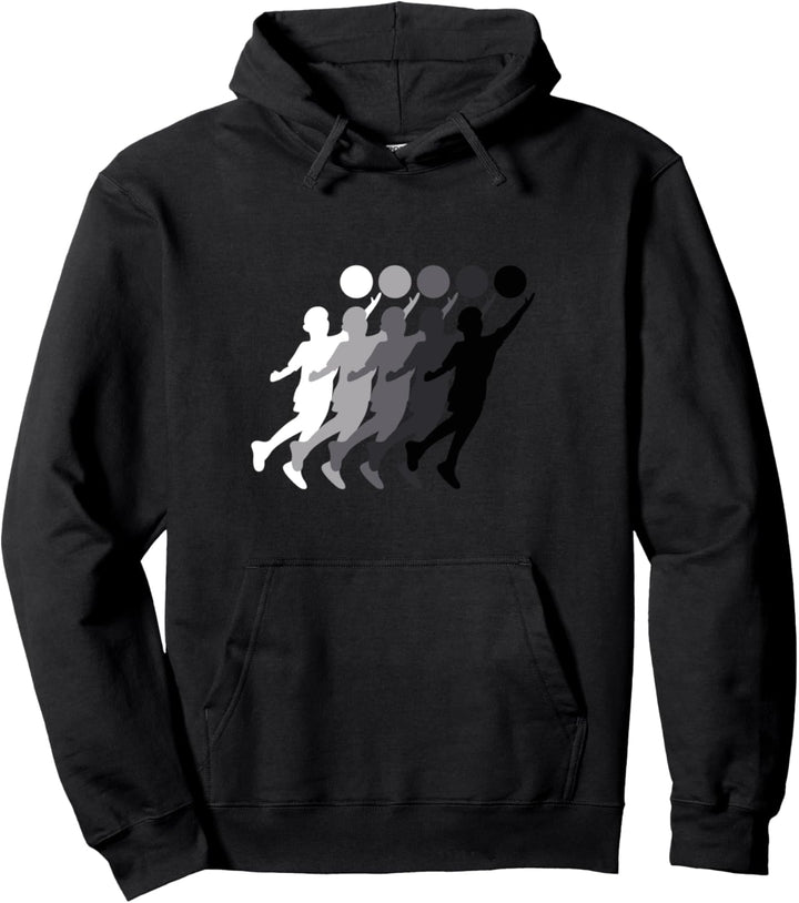 Faustballer Silhouette Verlauf Faustball Pullover Hoodie