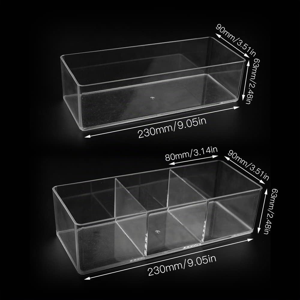 3 Artikel Set Abnehmbar Kosmetik Schmink Aufbewahrung Stapelbar Durchsichtig Kosmetik Organizer Acry