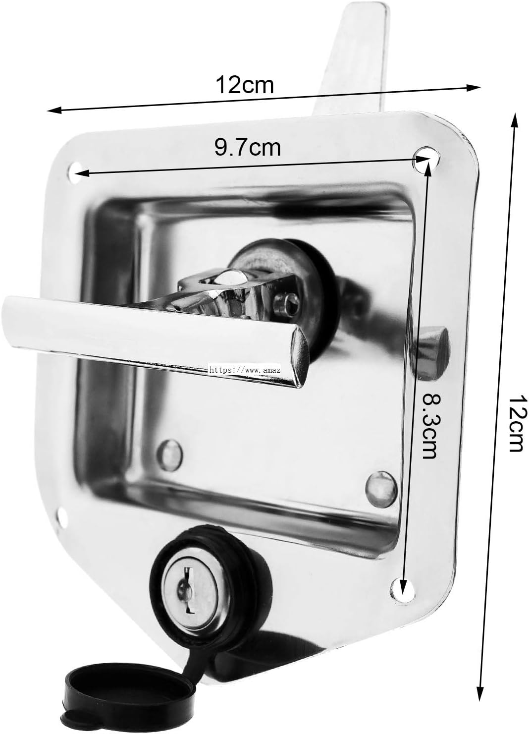 OTOTEC 2 Satz T Griff Cam Latch Verschluss mit Befestigungslöchern Schloss Staubschutz Kit 304 Edels