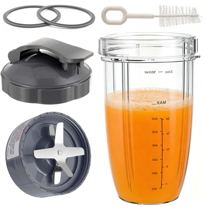 Ersatzteile Zubehör für Mixer, Kompatibel mit NutriBullet Mixer 600W und Pro 900W, 2 Deckelringe die