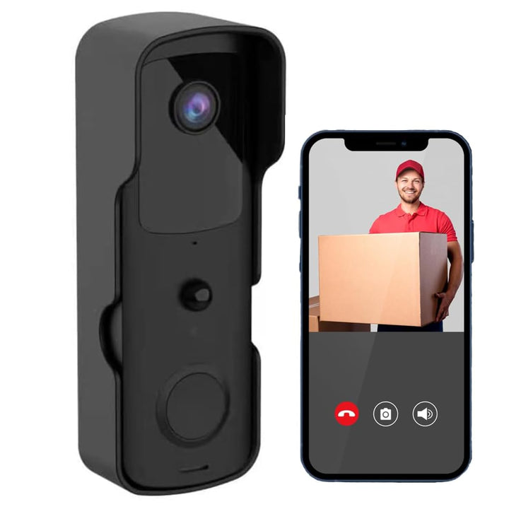 Winnes Kabellose Türklingel für den Aussenbereich, 1080p, IP65, wasserdicht, mit Kamera, 155 ° Weitw