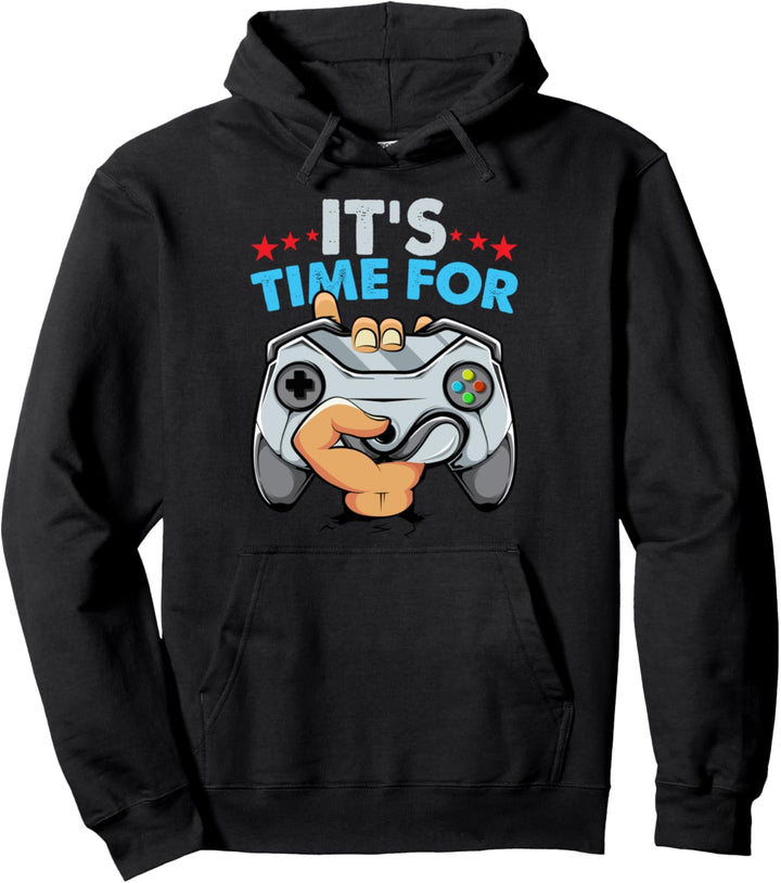 Zeit Videospiele Controller Freude | Frauen Männer Kinder Pullover Hoodie