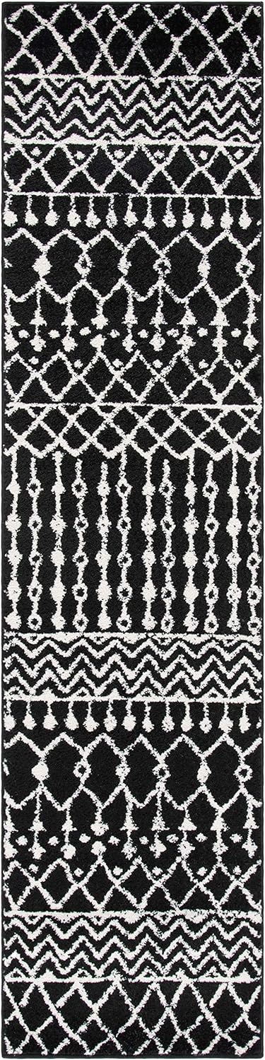 SAFAVIEH Boho Chic Teppich für Wohnzimmer, Esszimmer, Schlafzimmer - Tulum Collection, Kurzer Flor,