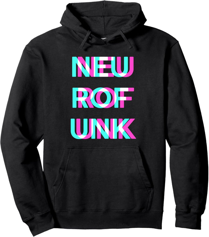 Neurofunk Drum and Bass Rave Pullover Hoodie