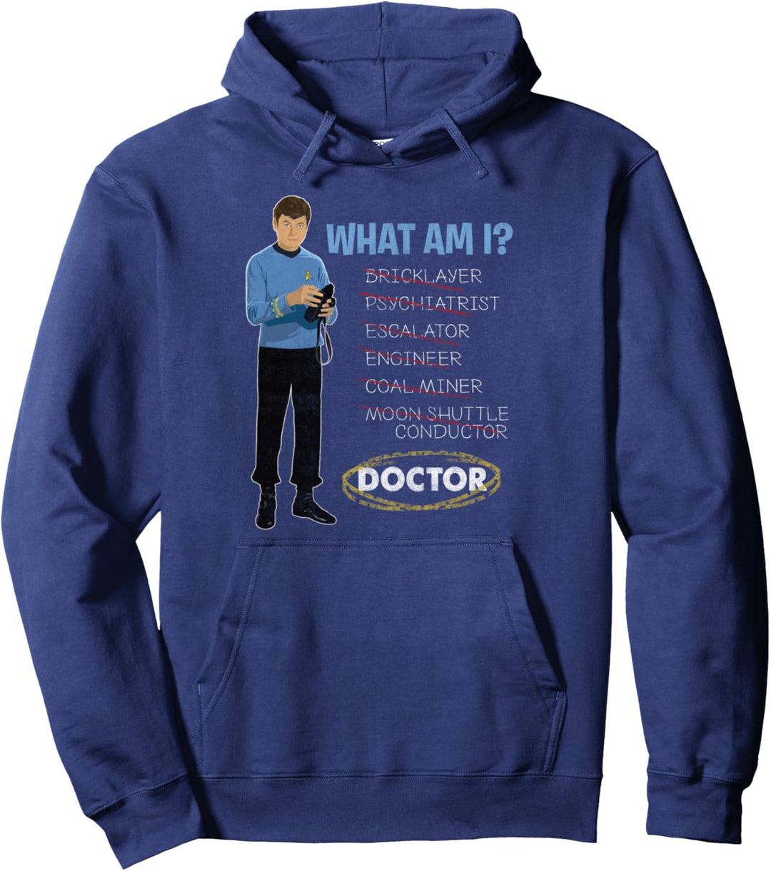 Star Trek The Original Series What Am I Text Poster Pullover Hoodie