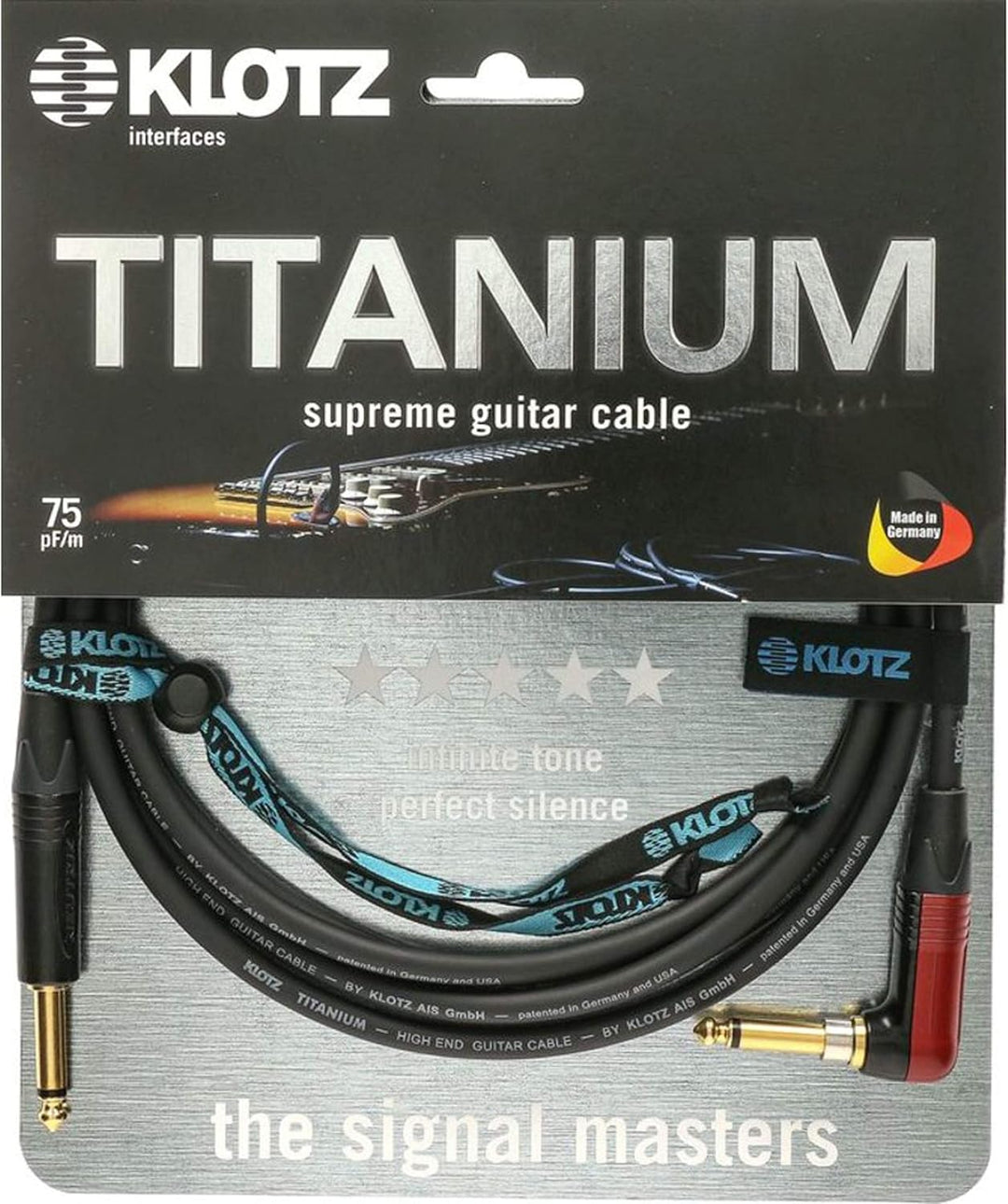 Klotz TIR0900PSP Titanium Instrumentenkabel 9 m - Instrumentenkabel