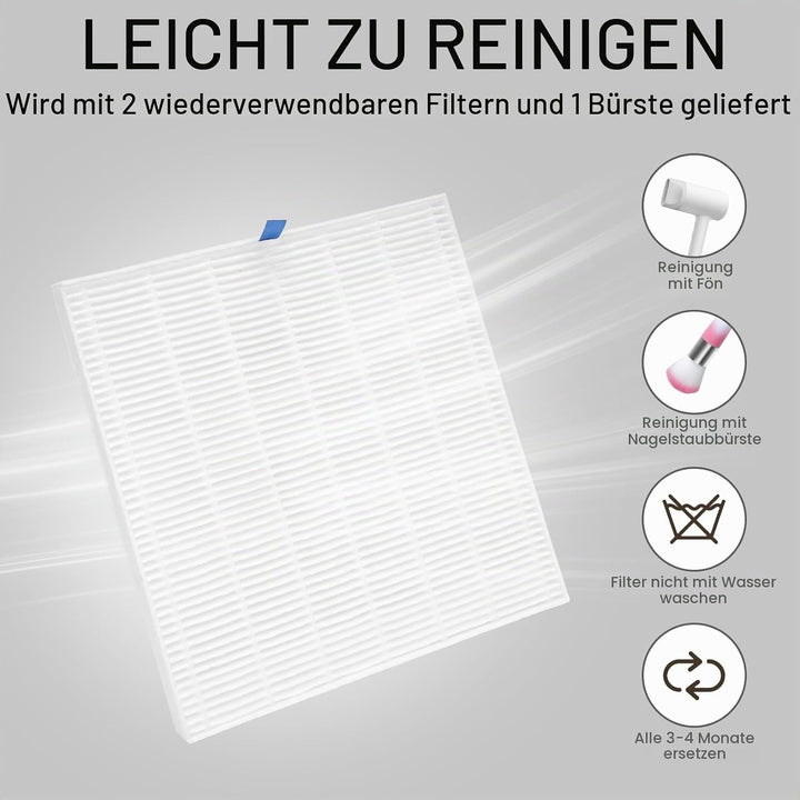 Madenia Professionell Staubabsaugung für Nägel - 56W Leistungsstark Nagelstaubsauger mit 2 Filters u