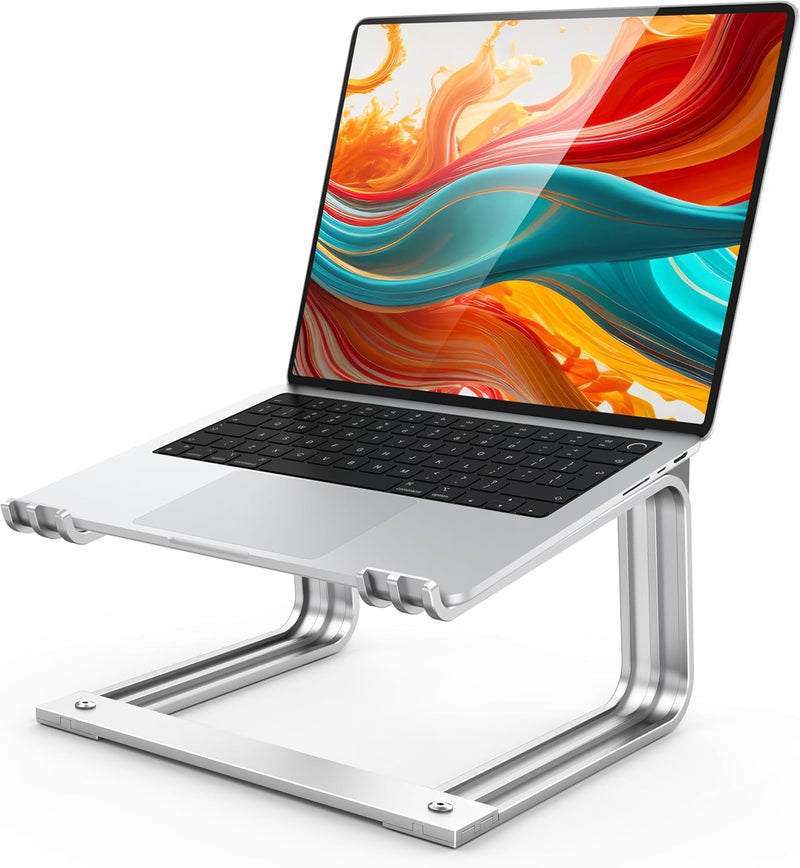 Glangeh Premium Abnehmbarer Laptop Ständer-Langlebiger Aluminium Laptop Stand mit Grosser Belüftungs