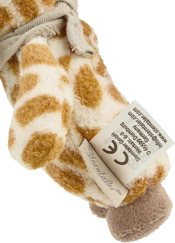 Sterntaler Spielzeug Giraffe Kaya – Weiches Babyspielzeug zum Aufhängen mit Klett, Rassel & Spiegelf