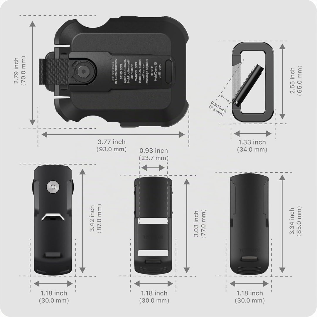 TUSITA Cradle Kit Zubehör Kompatibel mit Garmin inReach Messenger Plus Satelliten Kommunikator - GPS