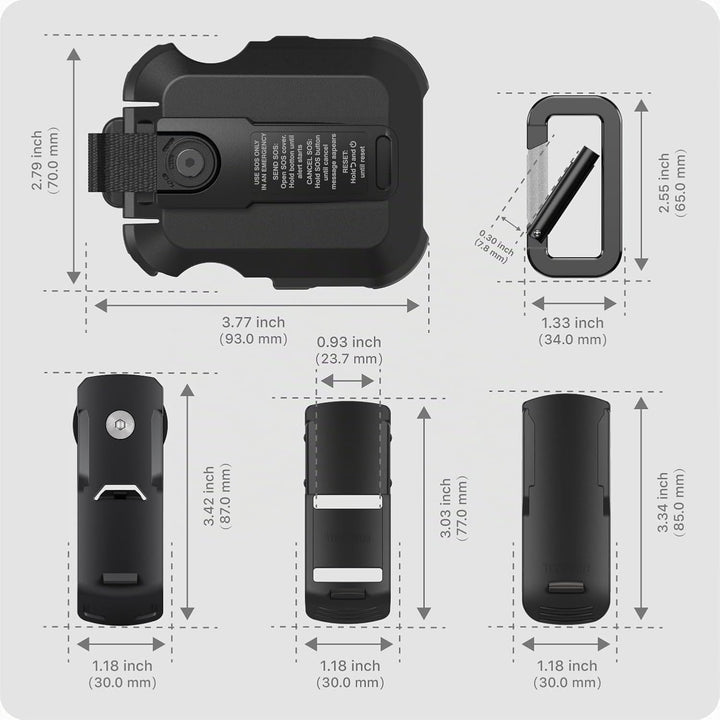 TUSITA Cradle Kit Zubehör Kompatibel mit Garmin inReach Messenger Plus Satelliten Kommunikator - GPS