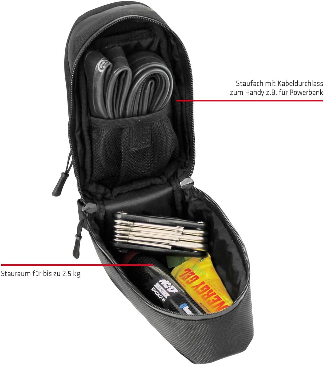 NC-17 Fahrrad Oberrohr Rahmentasche XL Handytasche für Smartphone bis 15,8cm Länge mit Touchscreen f