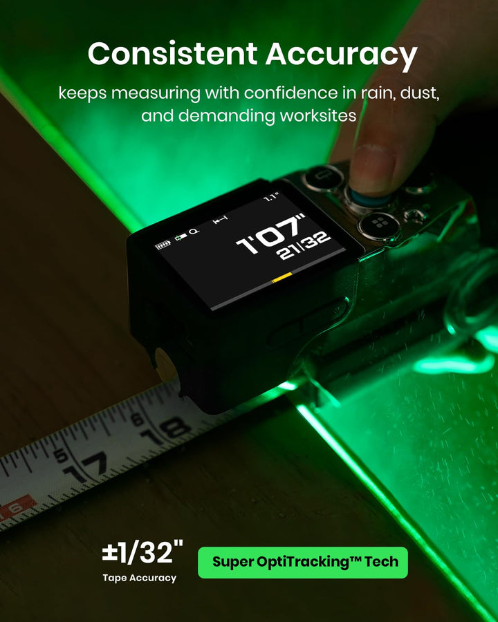 MiLESEEY XTape 1 Laser Entfernungsmesser 100m digitales Massband Lasermessgerät OLED Display und 1/N