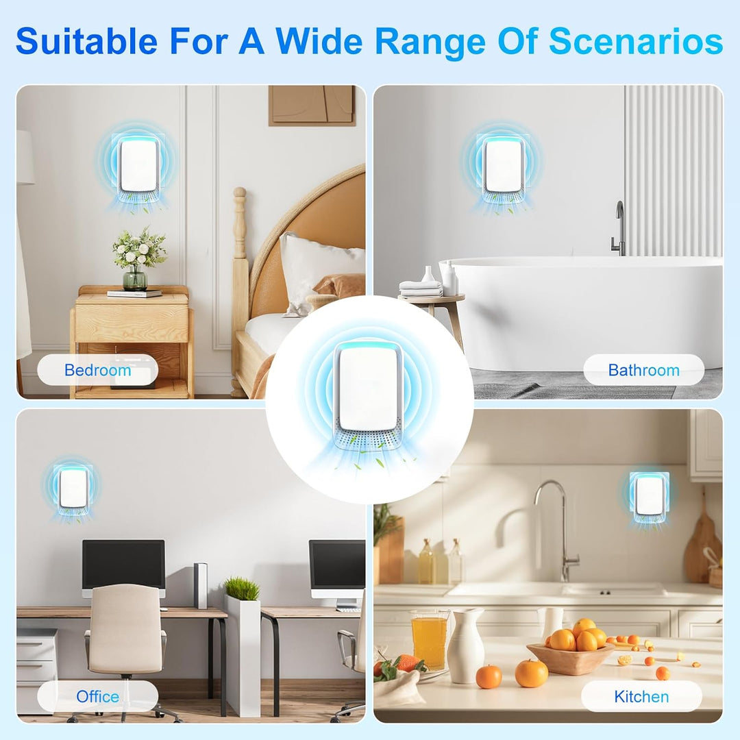 Flintronic Air Purifier, 2PCS Plug in Air Purifier IonizerGenerator, Negativ Ionen Luftreiniger für