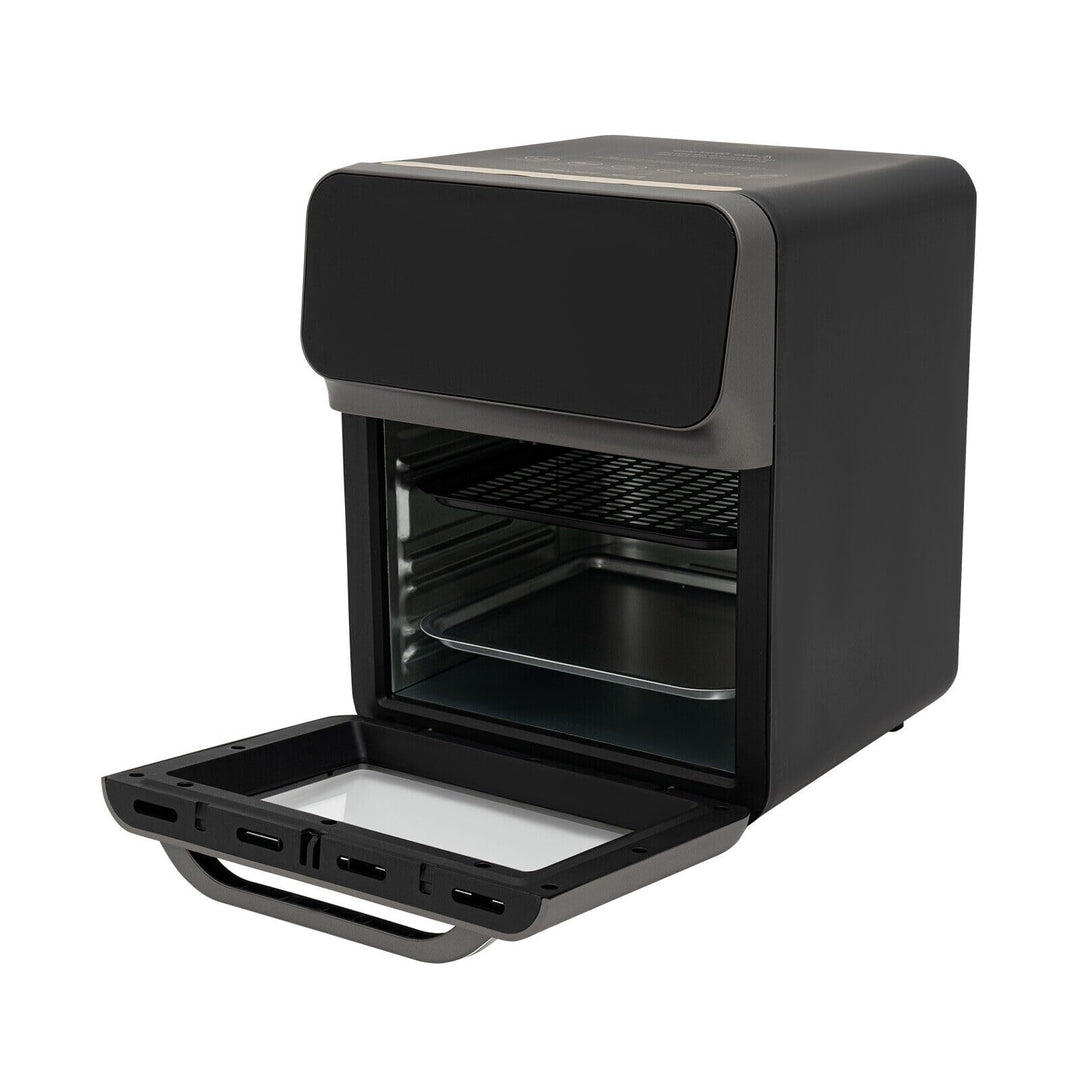 13L Elektrobackofen, Minibackofen mit 2 Backbleche 50 Kuchenboxen 5 Folienschachteln 1 Ofenhandschuh
