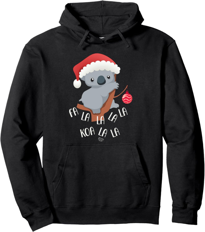 Fa la la la la Koala Netter Koalabär in Weihnachtsmütze Pullover Hoodie