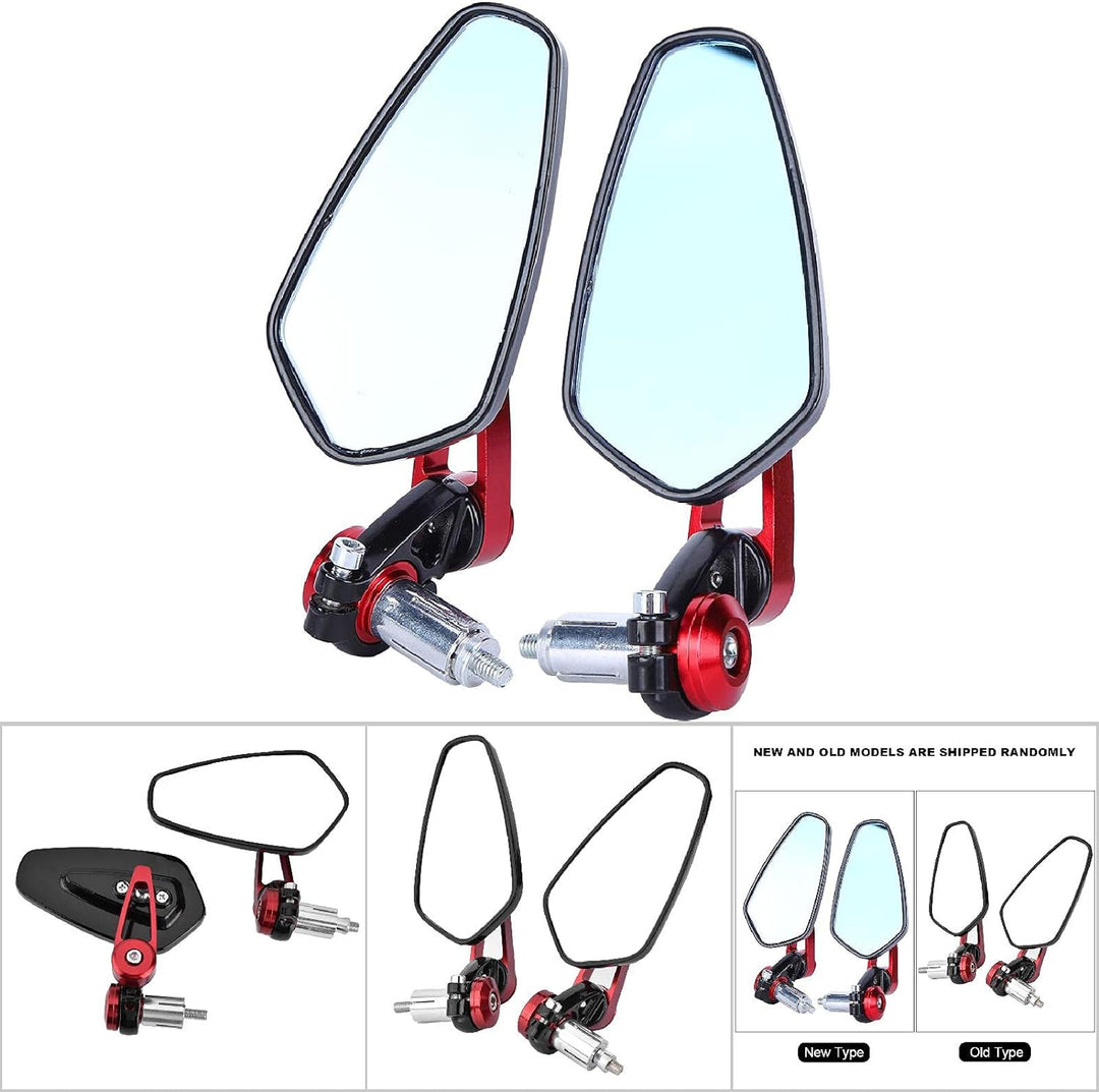 Seitenspiegel Universal Motorrad Aluminiumlegierung Rückspiegel für die meisten Motorräder mit 7/8"(