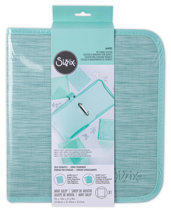 Sizzix Frmlt &amp; Thnlt Die Sto Sol, Sm, Mint Julep Framelits &amp; Thinlits Die Storage Solution Small, 66