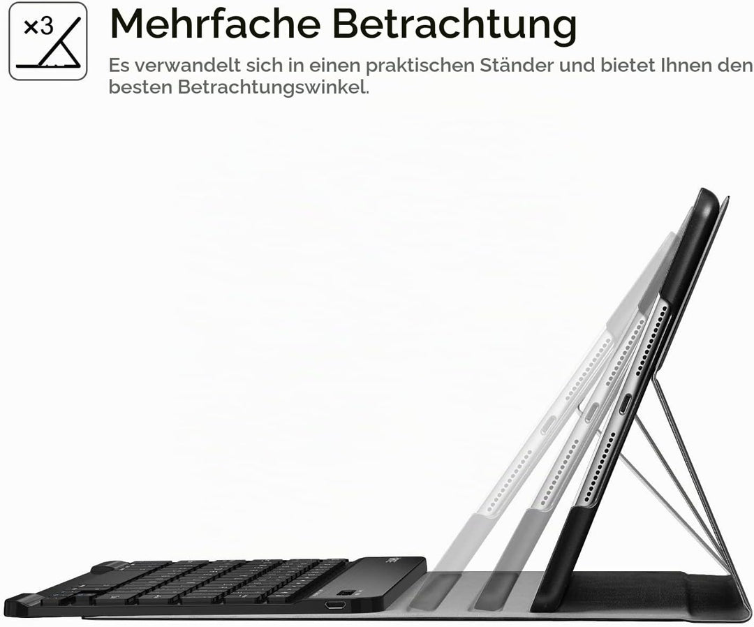 Fintie Tastatur Hülle für iPad 9. Generation (2021)/ 8. Gen (2020) / 7. Gen (2019) 10.2 Zoll - Ultra