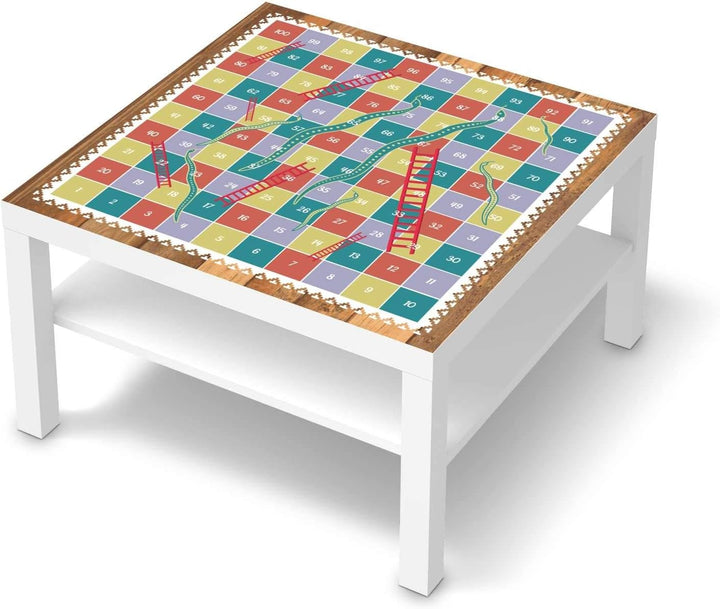 Möbelfolie selbstklebend für Kinder - passend für IKEA Lack Tisch 78x78 cm I Tolle Möbelaufkleber fü