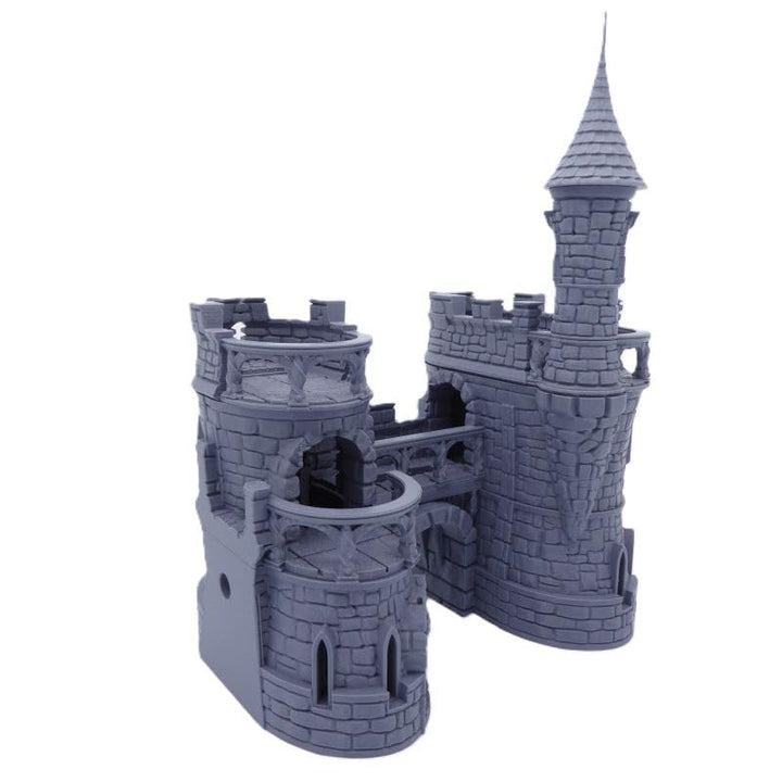 QP3D - Barbican Gate Castle - Fantasy Building Terrain Scenery for Tabletop & RPG 28-32mm Miniatures