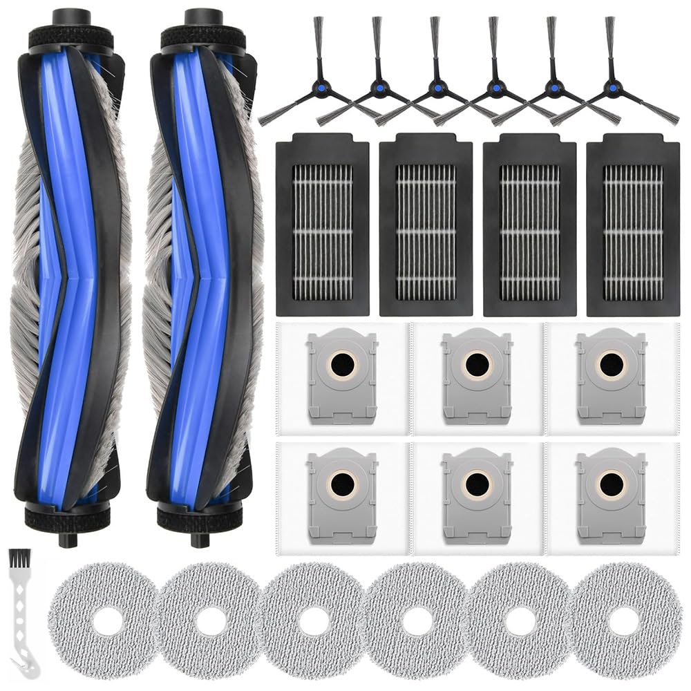 24 Stück T50 Omni Zubehörset für ECOVACS DEEBOT T50 Omni/T50 PRO Omni/T50 PRO Omni Gen2 Saugroboter,