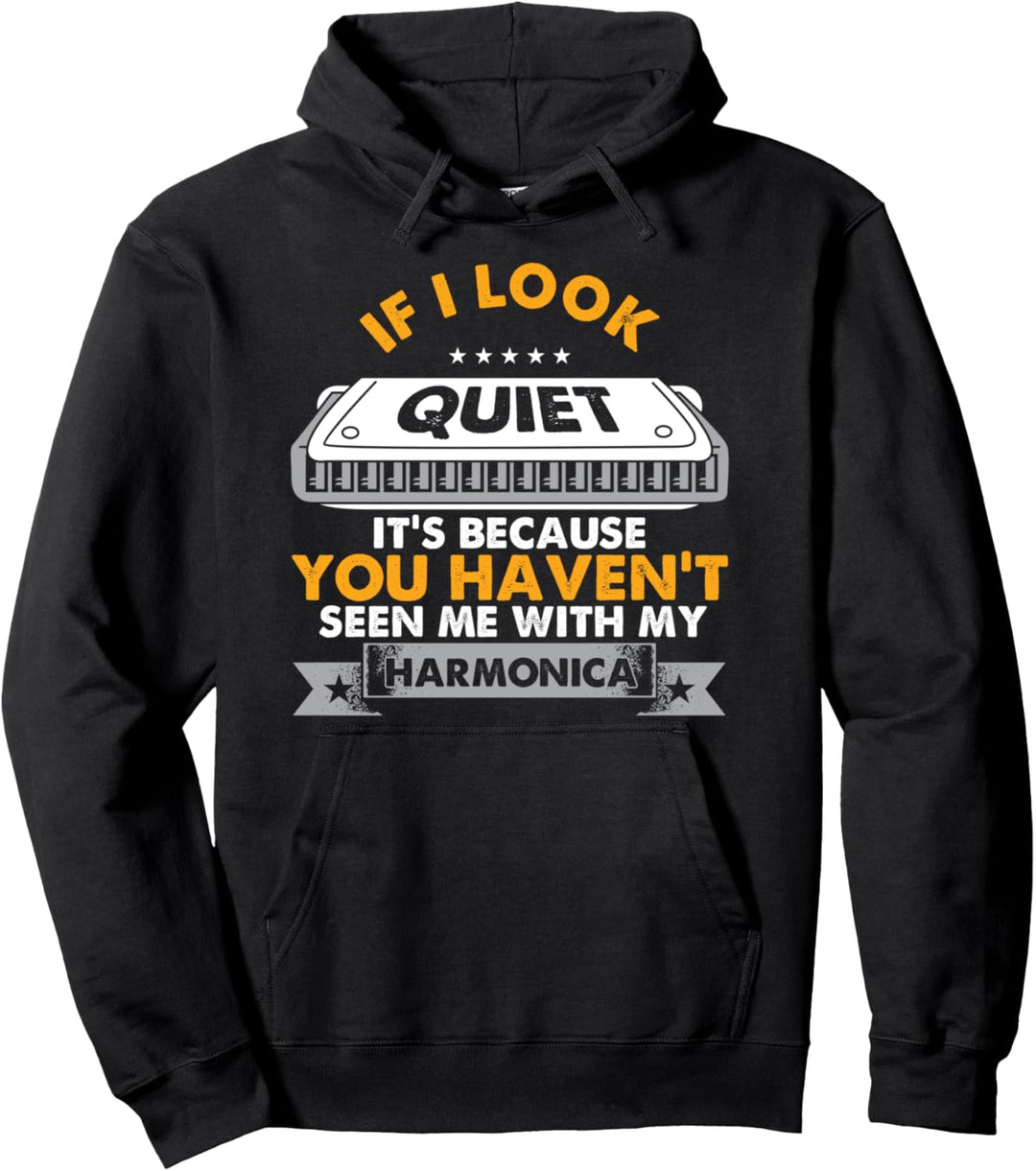 Harmonika Orchester Musikinstrument Mundharmonikaspieler Pullover Hoodie