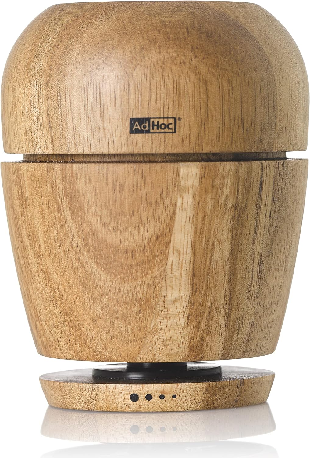 AdHoc MP601 Pfeffer- oder Salzmühle WISH, Keramik Mahlwerk CeraCut®, Akazienholz/Glas, Akazienholz