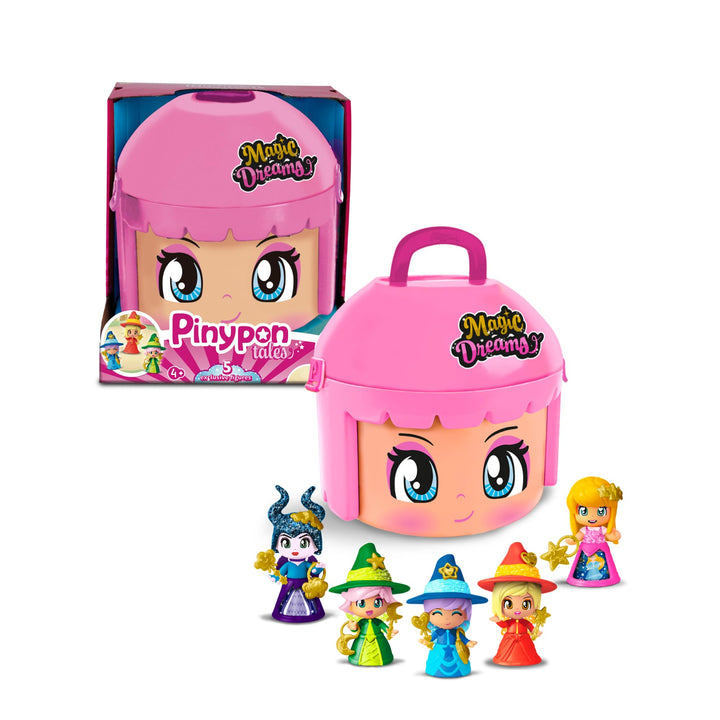 Pinypon – Magic Dreams, 5 Exklusive Figuren mit den Hauptfiguren aus Dornröschen, inklusive kleinem