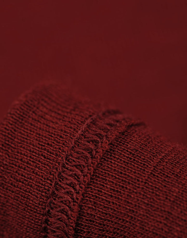 Dilling Top aus 100% natürlicher Merinowolle für Damen 34 Rubinrot, 34 Rubinrot